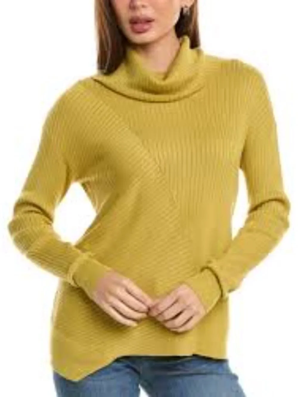 CAbi Green Cowl Neck Happy Sweater US M - Picture 1 of 7